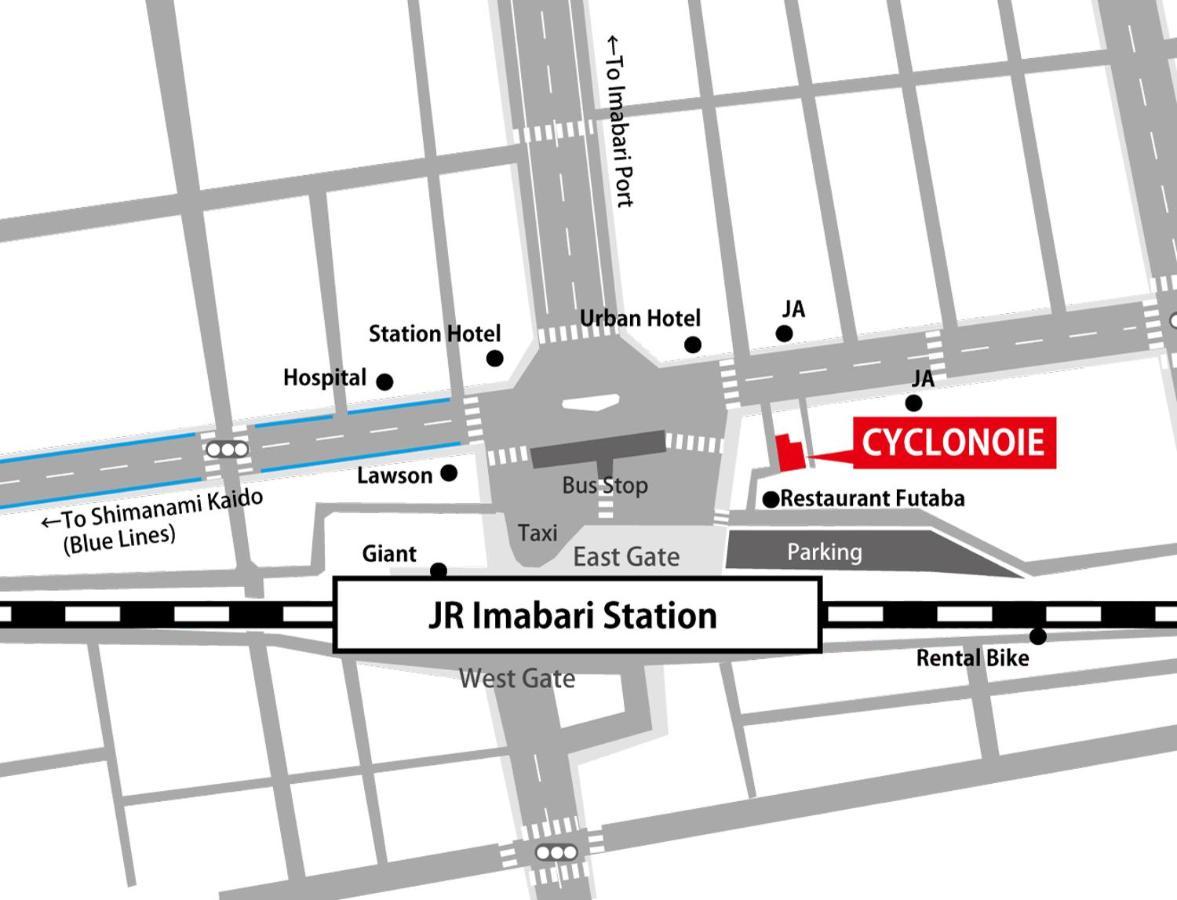 Cyclo No Ie Hotel Imabari Railway Station Екстериор снимка